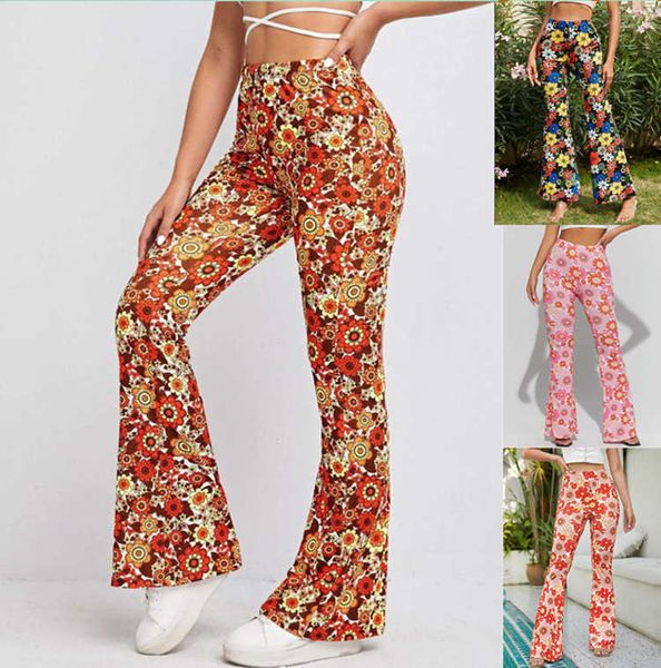 women's pants capris 2022 summer women's all-over floral flare pants t230210, Black;white
women's pants capris 2022 summer women's all-over floral flare pants t230210, Black;white