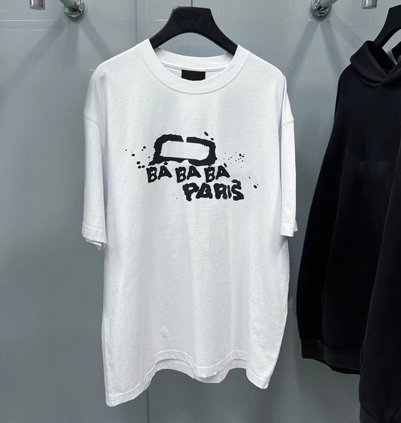 2023 new men hip hop t-shirt designer spray letters graphic print men's women's white t shirt cotton casual short round neck sleev, White;black
2023 new men hip hop t-shirt designer spray letters graphic print men's women's white t shirt cotton casual short round neck sleev, White;black