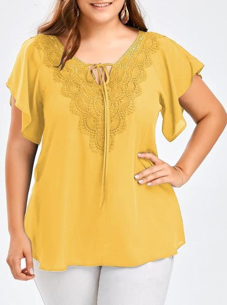 women's blouses shirts summer chiffon women vintage lace crochet casual ruffles flare large elegant loose 5xl big plus sizes 230210, White
women's blouses shirts summer chiffon women vintage lace crochet casual ruffles flare large elegant loose 5xl big plus sizes 230210, White