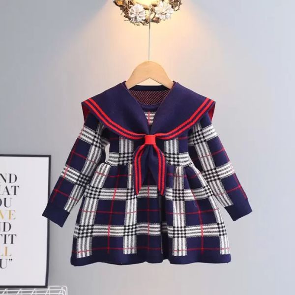 2023 great quality baby girls knitted plaid sweaters dresses spring autumn girl long sleeve princess dress kids college style knitting dress, Red;yellow
2023 great quality baby girls knitted plaid sweaters dresses spring autumn girl long sleeve princess dress kids college style knitting dress, Red;yellow