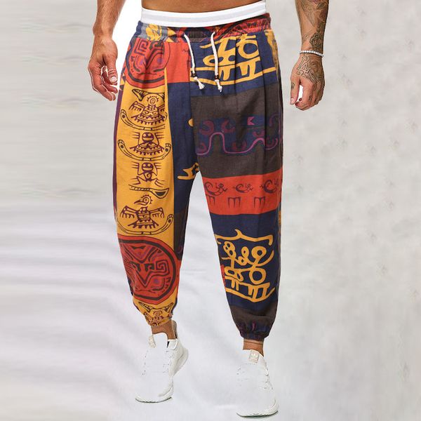 men's pants retro pattern printing mens casual holiday beach jogger trousers men summer fashion drawstring tieup mid waist long pant 23, Black
men's pants retro pattern printing mens casual holiday beach jogger trousers men summer fashion drawstring tieup mid waist long pant 23, Black