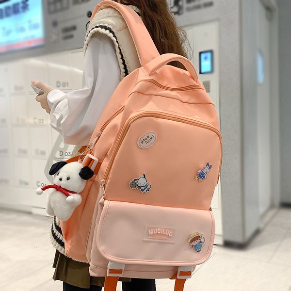 school bags fashion female cute badge girl travel book women nylon lapbag trendy lady leisure kawaiicollege backpack student 230210
school bags fashion female cute badge girl travel book women nylon lapbag trendy lady leisure kawaiicollege backpack student 230210