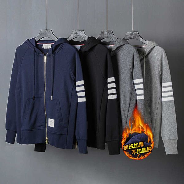 men's hoodie tom sweater brown hoody unwomen leisure casual sports four bar women's zipper cashmere coat round nec uvkt, Black
men's hoodie tom sweater brown hoody unwomen leisure casual sports four bar women's zipper cashmere coat round nec uvkt, Black
