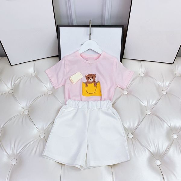 baby set 2pics kids sets kid designer clothers toddler t shirt pink clothing girl tracksuits short sleeve suits luxury summer classic printe, White
baby set 2pics kids sets kid designer clothers toddler t shirt pink clothing girl tracksuits short sleeve suits luxury summer classic printe, White