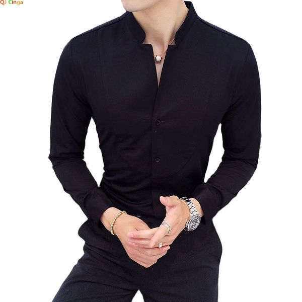 men's casual shirts 2023 style male dress spring long sleeve shirtsmen's stand collar business shirtsplus size m5xl 230209, White;black
men's casual shirts 2023 style male dress spring long sleeve shirtsmen's stand collar business shirtsplus size m5xl 230209, White;black