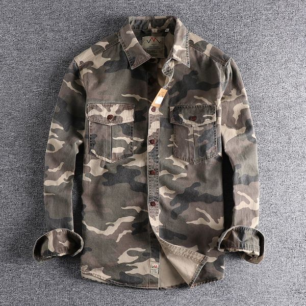 men's casual shirts cotton camouflage cargo pocket long durable outdoor hiking sport military camicia 230210, White;black
men's casual shirts cotton camouflage cargo pocket long durable outdoor hiking sport military camicia 230210, White;black