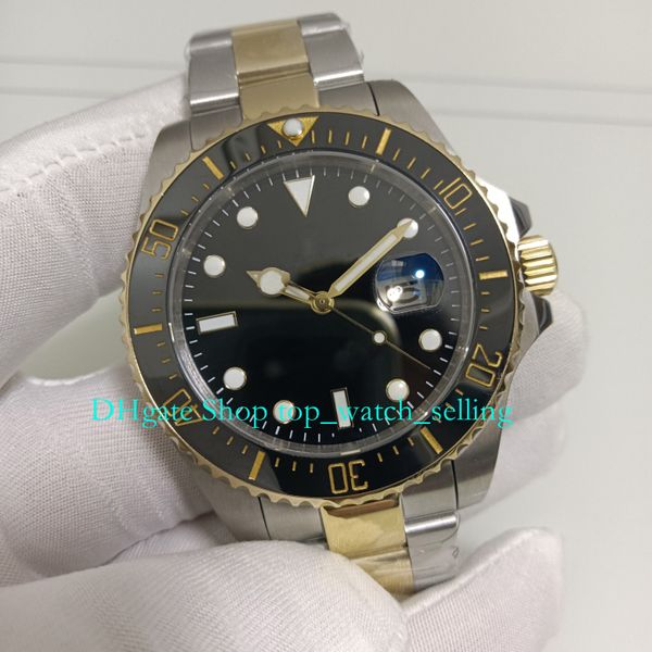 watches for men with box wristwatches two-tone yellow gold black dial 43mm ceramic bezel asia 2813 movement automatic men's mechanical, Slivery;black
watches for men with box wristwatches two-tone yellow gold black dial 43mm ceramic bezel asia 2813 movement automatic men's mechanical, Slivery;black