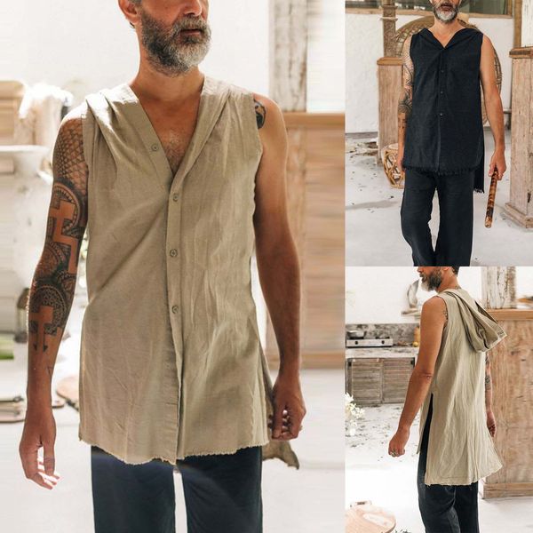 men's sweaters shawl sweatshirt men draped cardigan long hooded sleeveless burning man outfits 230209, White;black
men's sweaters shawl sweatshirt men draped cardigan long hooded sleeveless burning man outfits 230209, White;black