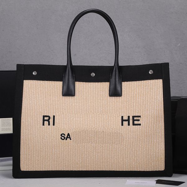 canvas rive gauche totes bag weave shoulder shopping bags women handbag purse large capacity pocket fashion letters double leather handle si
canvas rive gauche totes bag weave shoulder shopping bags women handbag purse large capacity pocket fashion letters double leather handle si