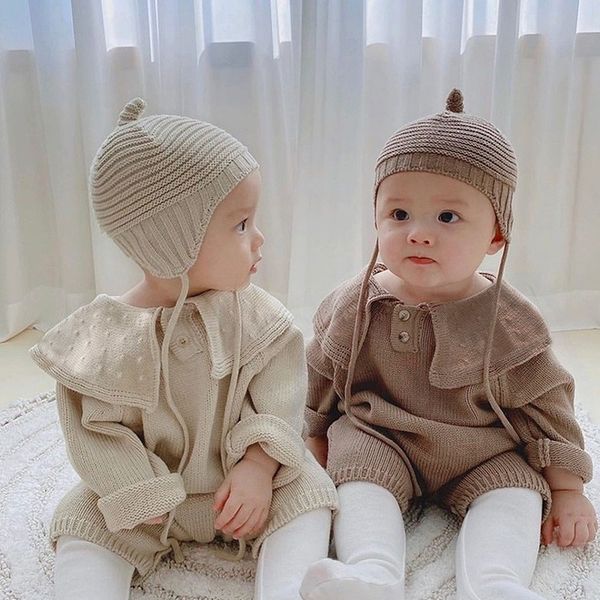 rompers autumn winter baby knit girls jumpsuits peter pan collar boy en romper born clothes 230209, Blue
rompers autumn winter baby knit girls jumpsuits peter pan collar boy en romper born clothes 230209, Blue