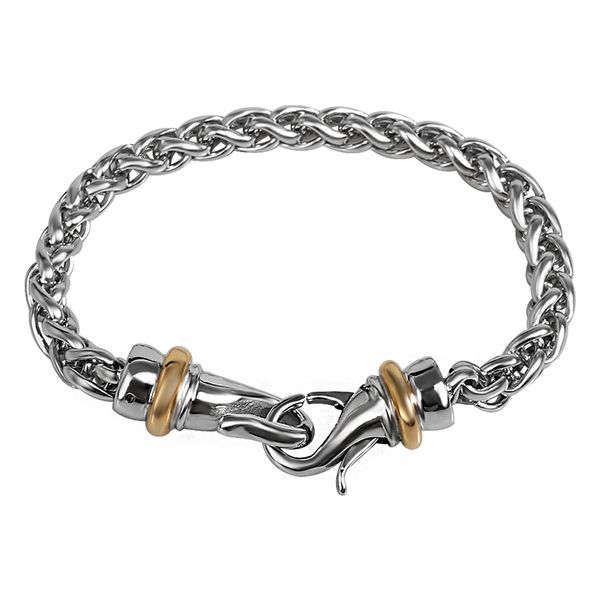 gold chain bracelet stainless steel wheat chain bracelet men's fashion jewelry accessories couple plating gold wheat bracelet, Black
gold chain bracelet stainless steel wheat chain bracelet men's fashion jewelry accessories couple plating gold wheat bracelet, Black