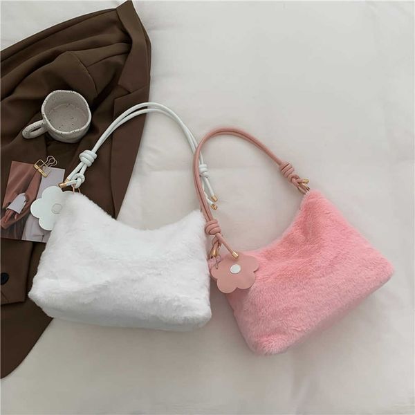 evening bags plush underarm bags pu strap autumn winter female commute bag casual fashion adjustable soft solid color with flower pendant g2
evening bags plush underarm bags pu strap autumn winter female commute bag casual fashion adjustable soft solid color with flower pendant g2