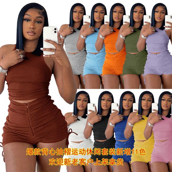 women's two piece pants q22y8038 women's new 22 spring / summer vest shorts pleated casual two-piece set t230210, White
women's two piece pants q22y8038 women's new 22 spring / summer vest shorts pleated casual two-piece set t230210, White