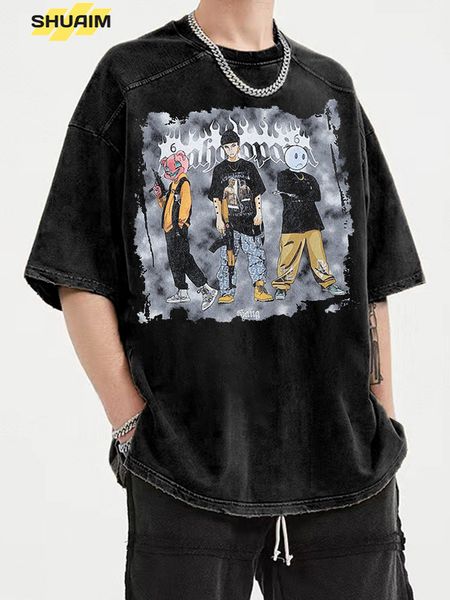 men's tshirts digital printing summer short sleeve tshirt cotton oversize vintage streetwear hip hop t shirt 2023 clothing 230209, White;black
men's tshirts digital printing summer short sleeve tshirt cotton oversize vintage streetwear hip hop t shirt 2023 clothing 230209, White;black