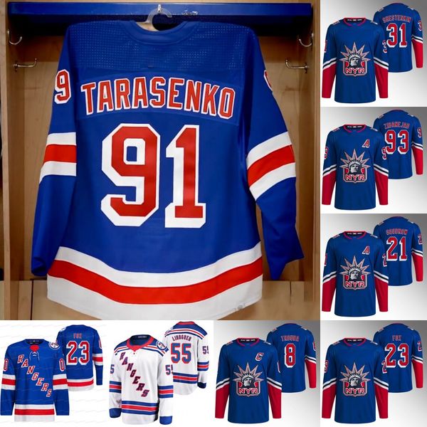 91 vladimir tarasenko rangers 2023 reverse retro jersey igor shesterkin adam fox mika zibaneja artemi panarin chris kreider jacob trouba ale, Black;red
91 vladimir tarasenko rangers 2023 reverse retro jersey igor shesterkin adam fox mika zibaneja artemi panarin chris kreider jacob trouba ale, Black;red
