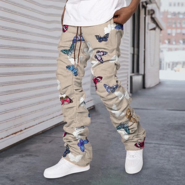 men's pants butterfly printed casual pants men women european american fashion ins loose oversized jeans autumn sports straight trouser, Black
men's pants butterfly printed casual pants men women european american fashion ins loose oversized jeans autumn sports straight trouser, Black