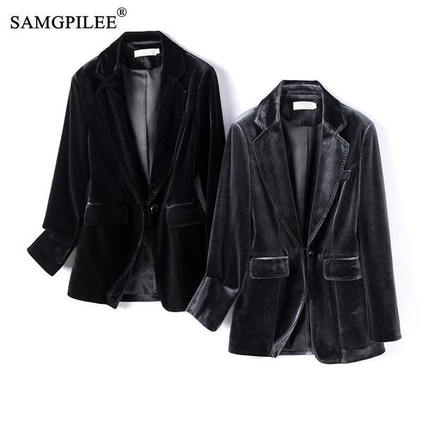 womens suits blazers jacket for women spring and autumn one button gold velvet pocket turn down collar woman blazer 4xl 230209, White;black
womens suits blazers jacket for women spring and autumn one button gold velvet pocket turn down collar woman blazer 4xl 230209, White;black