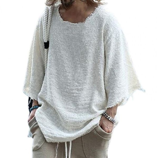 men's tshirts men tshirt solid color loose streetwear long sleeve burrs edge for dating 230209, White;black
men's tshirts men tshirt solid color loose streetwear long sleeve burrs edge for dating 230209, White;black