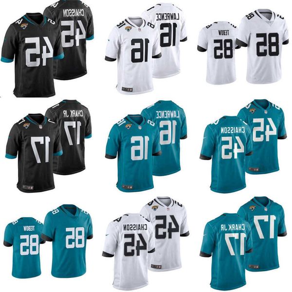 2023 football jerseys men women youth jacksonville''jaguars''jersey 85 tim tebow 16 trevor lawrence 17 d.j. chark jr 45, Black;red
2023 football jerseys men women youth jacksonville''jaguars''jersey 85 tim tebow 16 trevor lawrence 17 d.j. chark jr 45, Black;red