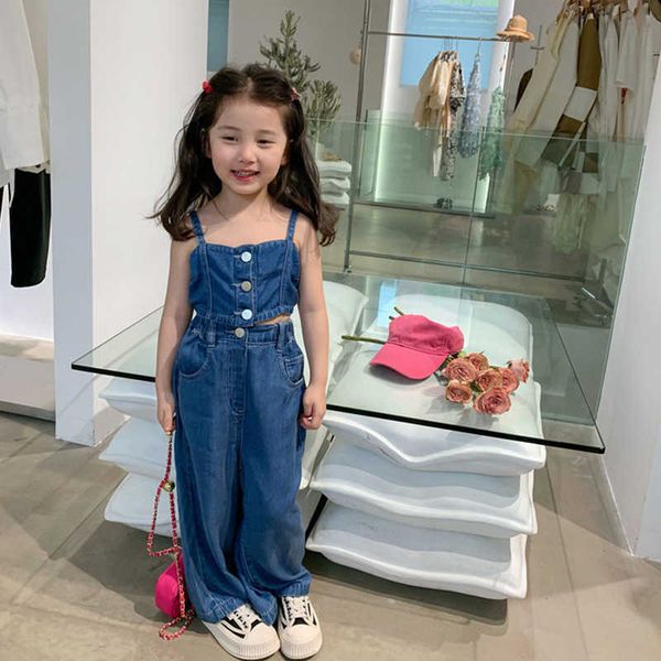 clothing sets summer girls clothes sets denim vest pants jeans fashion kids girls outfit sets children casual clothing suits 2 3 4 5 6 7y w2, White
clothing sets summer girls clothes sets denim vest pants jeans fashion kids girls outfit sets children casual clothing suits 2 3 4 5 6 7y w2, White