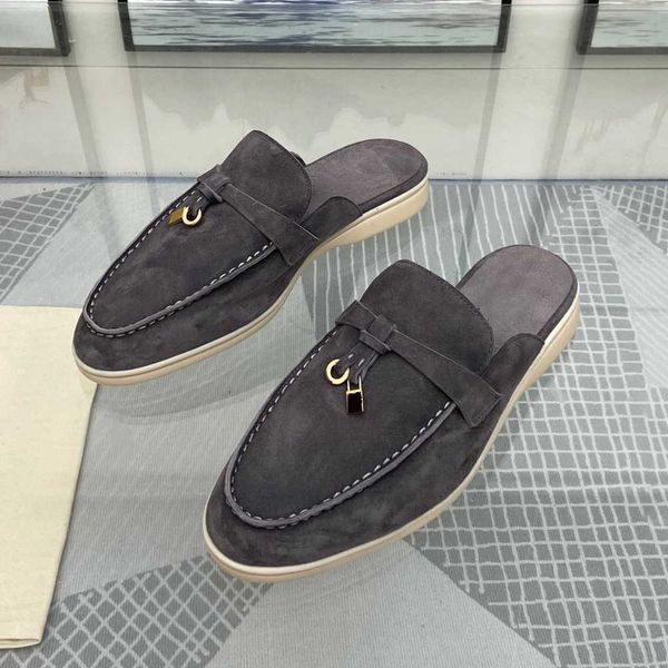 slippers women mules blue suede slipper babouche summer walk loafers open back flat shoes casual sandals metal lock slides moccasin khaki g2, Black
slippers women mules blue suede slipper babouche summer walk loafers open back flat shoes casual sandals metal lock slides moccasin khaki g2, Black