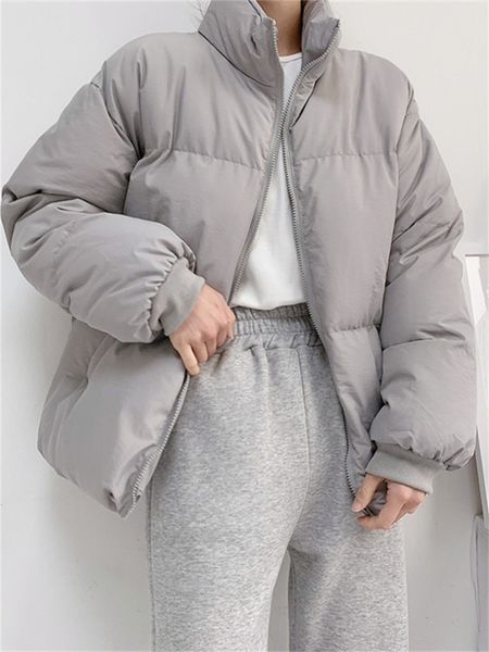 women's down parkas hzirip thicken women loose stand chic warm winter office lady fashion streetwear casual cotton padded jackets 23021, Black
women's down parkas hzirip thicken women loose stand chic warm winter office lady fashion streetwear casual cotton padded jackets 23021, Black