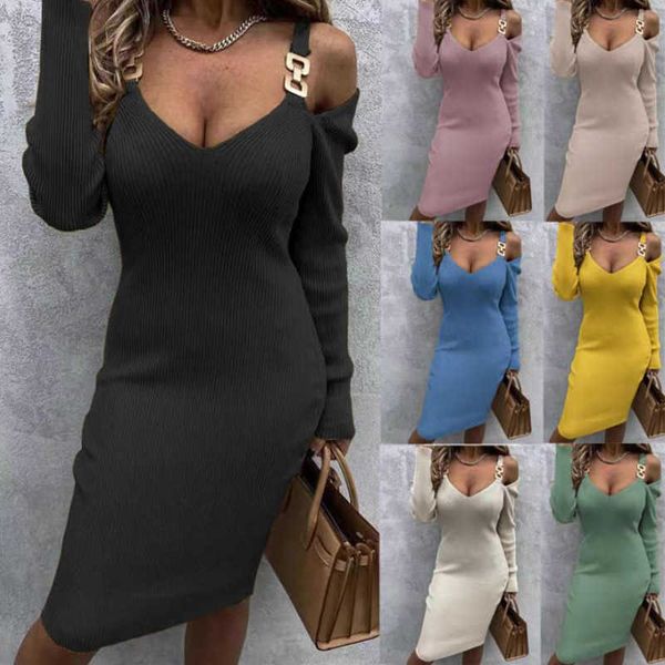 casual dresses 2022 autumn winter women's casual solid color long-sleeved knitted bodycon dress v neck off shoulder club elegant new dr, Black;gray
casual dresses 2022 autumn winter women's casual solid color long-sleeved knitted bodycon dress v neck off shoulder club elegant new dr, Black;gray