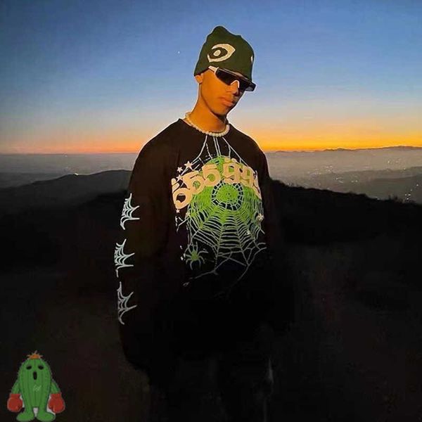 men's hoodies sweatshirts oversized men women sp5der 555555 pullover sweatshirts young thug green spider web sweatshirt j230208, Black
men's hoodies sweatshirts oversized men women sp5der 555555 pullover sweatshirts young thug green spider web sweatshirt j230208, Black