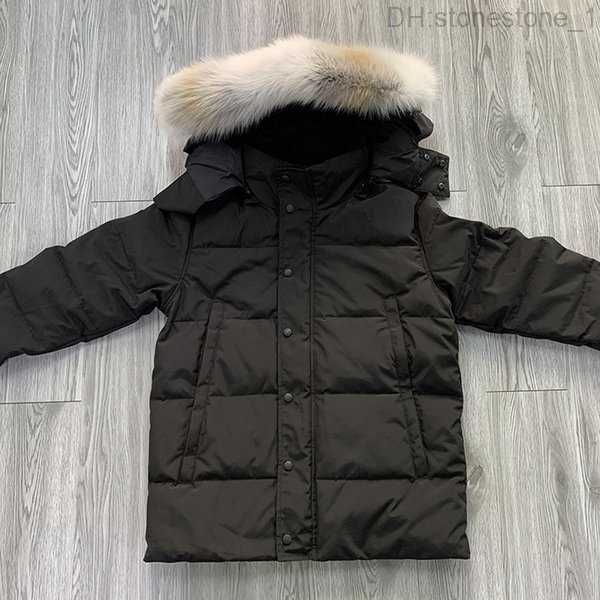 men's winter down bomber jackets thick short white wolf fur fluffy detachable hat button coat male outdoor fashion classic warm windpro, Black
men's winter down bomber jackets thick short white wolf fur fluffy detachable hat button coat male outdoor fashion classic warm windpro, Black