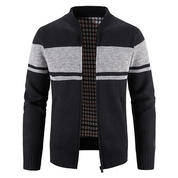 men's sweaters cardigan patchwork multi color jackets male casual slim fit coats 230210, White;black
men's sweaters cardigan patchwork multi color jackets male casual slim fit coats 230210, White;black