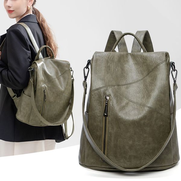 school bags syzm women genuine leather backpacks antitheft fashion multifunctional waterproof large capacity schoolbag 230210
school bags syzm women genuine leather backpacks antitheft fashion multifunctional waterproof large capacity schoolbag 230210