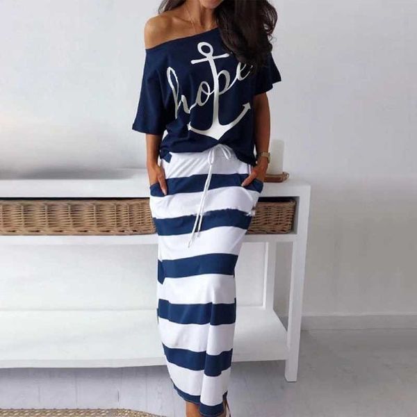 casual dresses summer striped dress women casual slash ankle-length slim dresses female off shoulder blouses t-shirt maxi dress 2 pieces t23, Black;gray
casual dresses summer striped dress women casual slash ankle-length slim dresses female off shoulder blouses t-shirt maxi dress 2 pieces t23, Black;gray