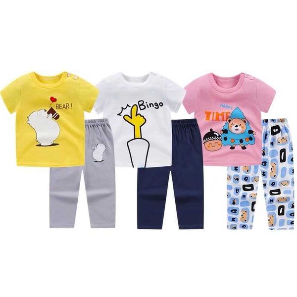 sets new summer clothes cotton boys girls short sleeve tshirt long pants pcs baby children's clothing suit, White
sets new summer clothes cotton boys girls short sleeve tshirt long pants pcs baby children's clothing suit, White