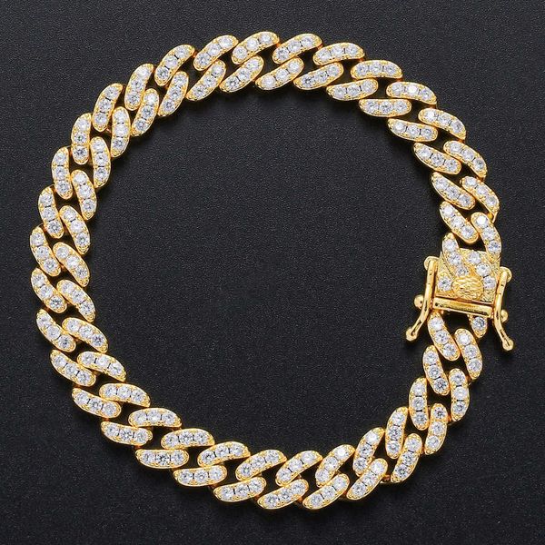 9mm fashion simple men's cuban chain bracelet hiphop hip hop personalized diamond inlaid couple bracelet, Black
9mm fashion simple men's cuban chain bracelet hiphop hip hop personalized diamond inlaid couple bracelet, Black