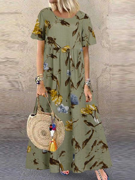 party dresses zanzea fashion summer maxi dress women's printed sundress casual short sleeve vestidos female high waist robe femme t2302, White;black
party dresses zanzea fashion summer maxi dress women's printed sundress casual short sleeve vestidos female high waist robe femme t2302, White;black