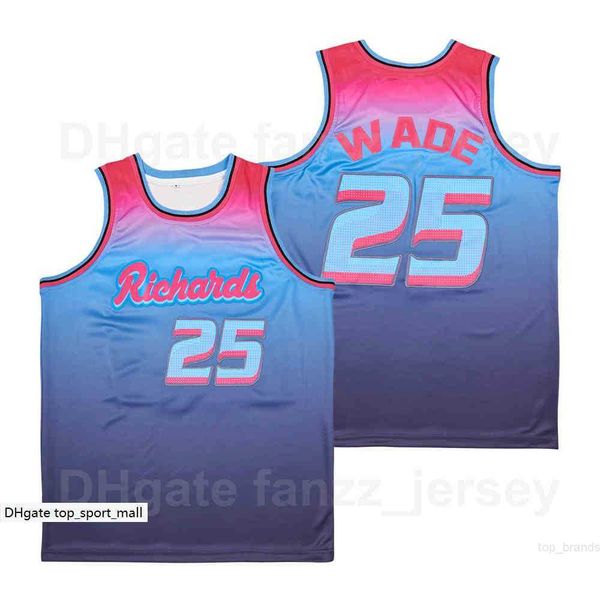 movie basketball richards high school 25 dwyane wade jersey men hiphop for sport fans team color blue breathable pure cotton uniform excelle, Black
movie basketball richards high school 25 dwyane wade jersey men hiphop for sport fans team color blue breathable pure cotton uniform excelle, Black