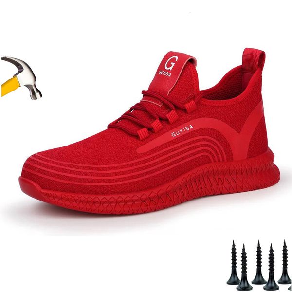 safety shoes red men indestructible steel toe women work boots breathable male female plus size 3648 230211, Black;brown
safety shoes red men indestructible steel toe women work boots breathable male female plus size 3648 230211, Black;brown