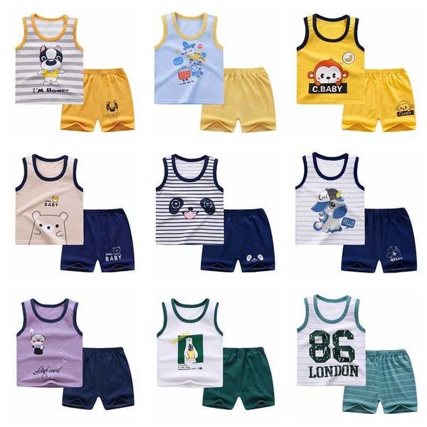 sets summer kids clothes tee shirts with sleeveless shorts suit casual vest clothing baby boy girl outfits to year, White
sets summer kids clothes tee shirts with sleeveless shorts suit casual vest clothing baby boy girl outfits to year, White