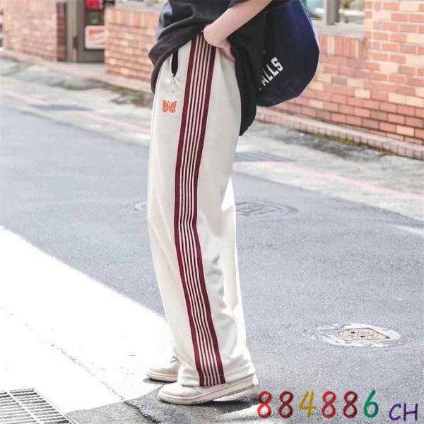 men's pants side stripe ge needles sweatpants men women streetwear zipper pocket pants butterfly embroidery basic funds joggers trouser, Black
men's pants side stripe ge needles sweatpants men women streetwear zipper pocket pants butterfly embroidery basic funds joggers trouser, Black