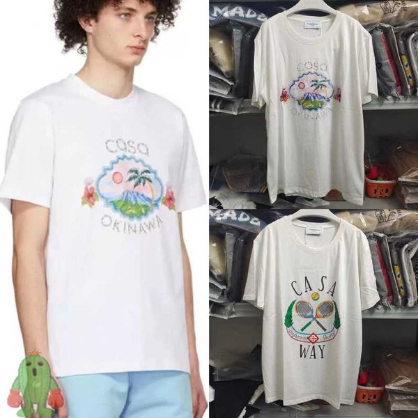 men's t-shirts 2023 new arrival casablanca shell sunset coconut print tshirt men women fashion casual t shirt, White;black
men's t-shirts 2023 new arrival casablanca shell sunset coconut print tshirt men women fashion casual t shirt, White;black