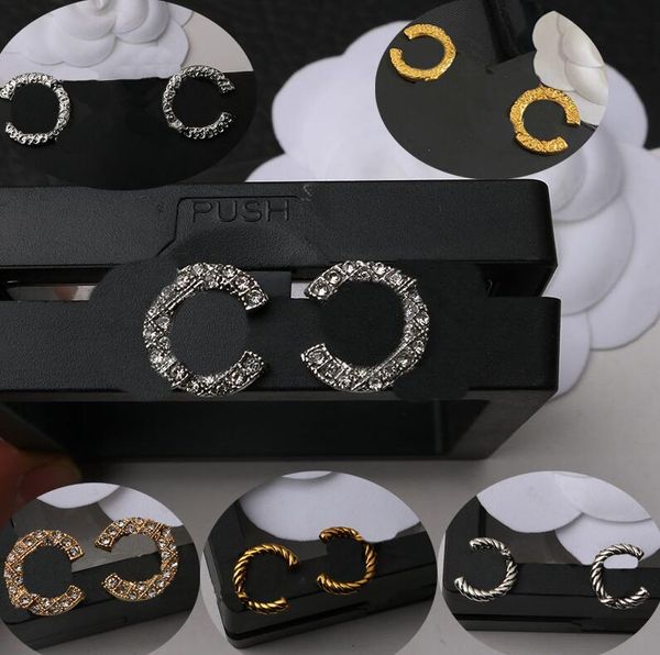 6style 18k gold plated luxury brand designers c letters stud geometric women 925 silver crystal rhinestone earring wedding party jewerlry, Golden;silver
6style 18k gold plated luxury brand designers c letters stud geometric women 925 silver crystal rhinestone earring wedding party jewerlry, Golden;silver
