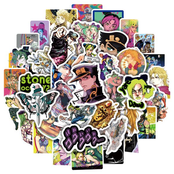 50pcs anime stone ocean stickers jojo's bizarre adventure graffiti kids toy skateboard car motorcycle bicycle sticker decals wholesale
50pcs anime stone ocean stickers jojo's bizarre adventure graffiti kids toy skateboard car motorcycle bicycle sticker decals wholesale