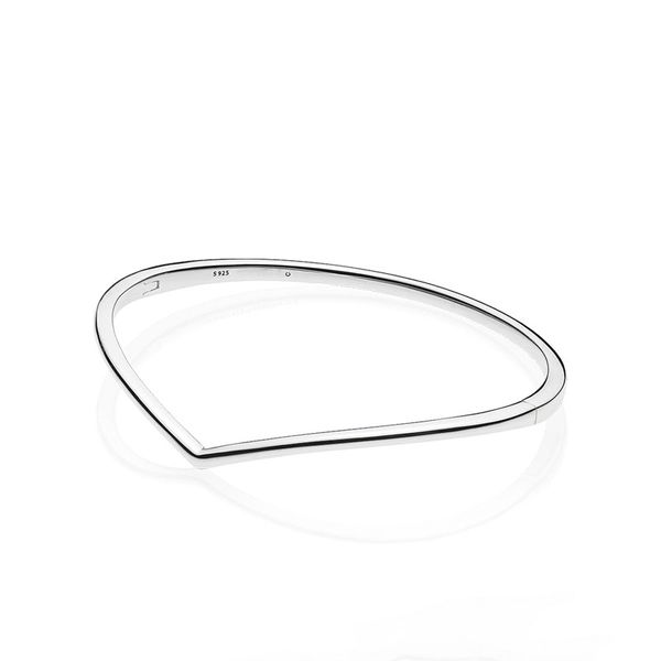 authentic sterling silver polished wishbone bangle bracelet for pandora wedding party jewelry for women girlfriend gift engagement bracelets, Black
authentic sterling silver polished wishbone bangle bracelet for pandora wedding party jewelry for women girlfriend gift engagement bracelets, Black