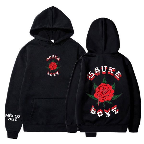 men's hoodies sweatshirts american rapper eladio carrion sauce boyz music album print long sleeve oversized streetwear 230210, Black
men's hoodies sweatshirts american rapper eladio carrion sauce boyz music album print long sleeve oversized streetwear 230210, Black