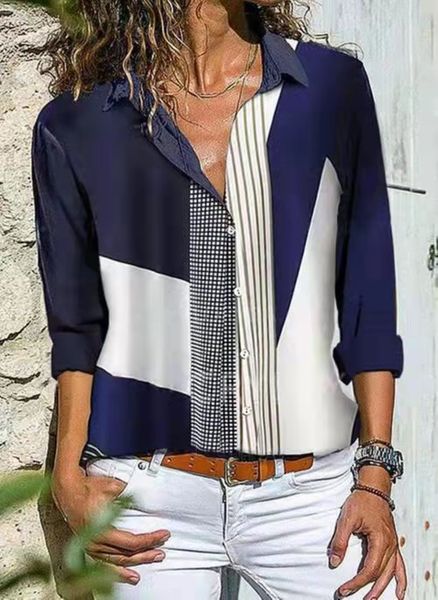 women's blouses shirts spring and autumn long sleeve women's shirts casual shirts women's fashion printed 230211, White
women's blouses shirts spring and autumn long sleeve women's shirts casual shirts women's fashion printed 230211, White
