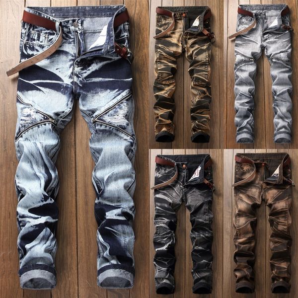 men's jeans fashion vintage retro ripped zipper holes denim trousers for male plus size 30-42 pants drop 230211, Blue
men's jeans fashion vintage retro ripped zipper holes denim trousers for male plus size 30-42 pants drop 230211, Blue