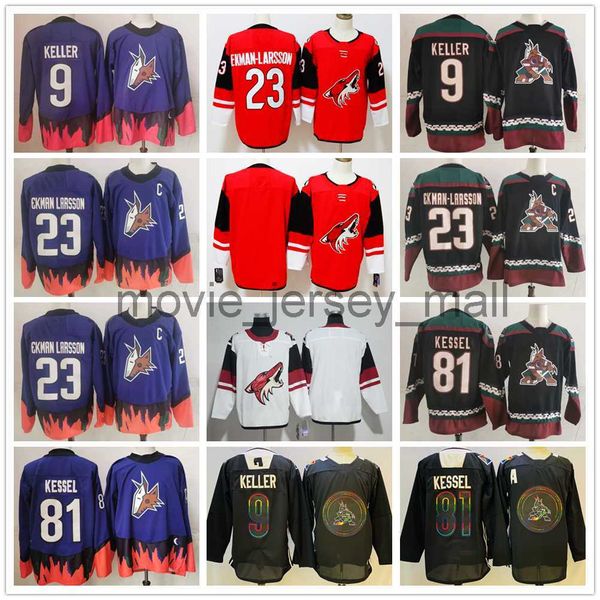 new reverse retro ice hockey jerseys 23 oliver ekman-larsson 9 clayton keller 81 phil kessel 97 jeremy roenick stitched jersey, Black;red
new reverse retro ice hockey jerseys 23 oliver ekman-larsson 9 clayton keller 81 phil kessel 97 jeremy roenick stitched jersey, Black;red