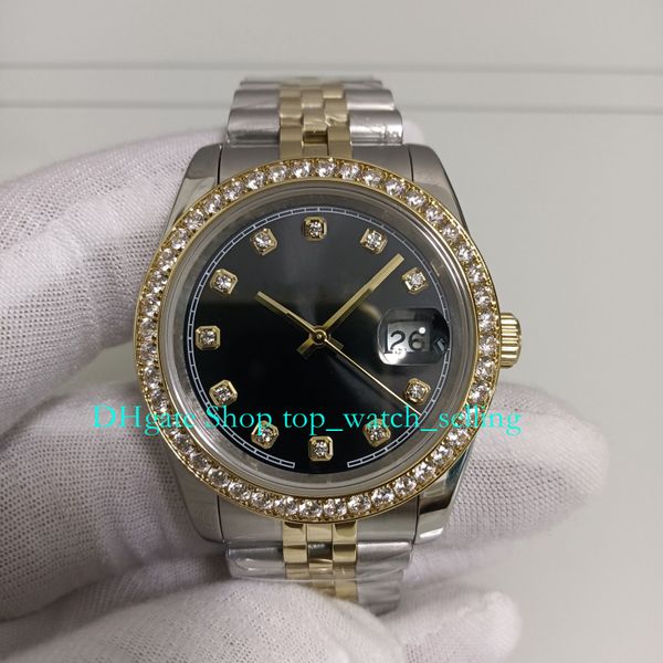 20 style 36mm with box watches women men's midsize black dial diamond bezel steel 18k yellow gold bracelet women's mens automatic, Slivery;golden
20 style 36mm with box watches women men's midsize black dial diamond bezel steel 18k yellow gold bracelet women's mens automatic, Slivery;golden