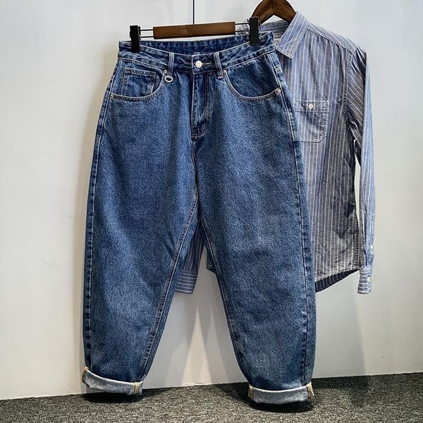 men's jeans retro washed loose straight material cotton plus fat size 2842 harlan pants feet tapered carrot 230211, Blue
men's jeans retro washed loose straight material cotton plus fat size 2842 harlan pants feet tapered carrot 230211, Blue