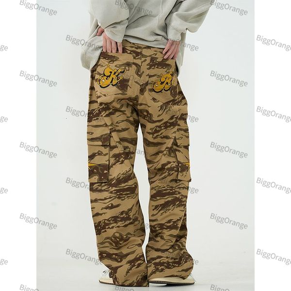 men's pants style high street hip-hop camouflage overalls for men and women with embroidery casual straight wide-leg couple trousers 23, Black
men's pants style high street hip-hop camouflage overalls for men and women with embroidery casual straight wide-leg couple trousers 23, Black